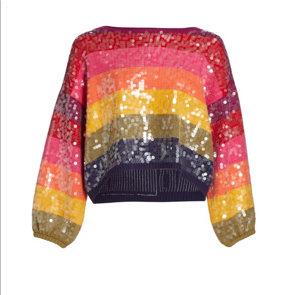 FARM Rio Sweaters - FARM Rio 🌈 Sequin Sweater